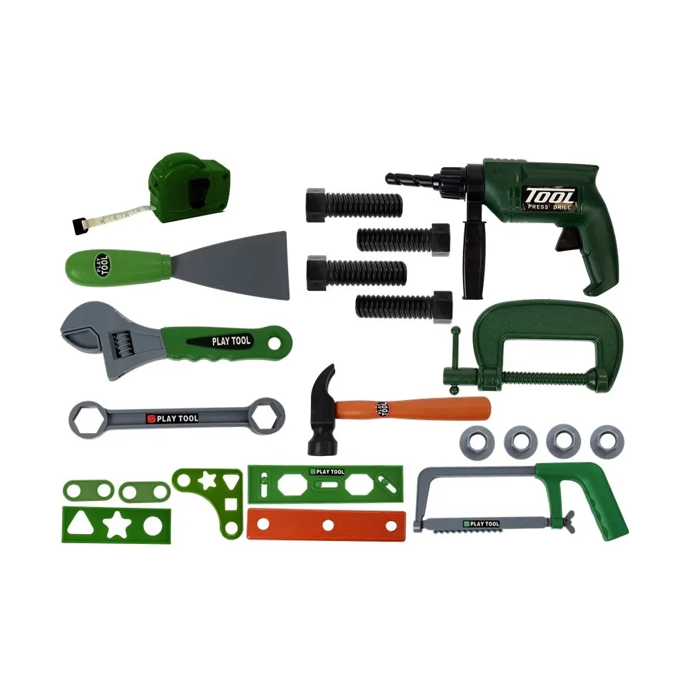 Kolorowy zestaw majsterkowicza z narzędziami dla dzieci powyżej 3 lat