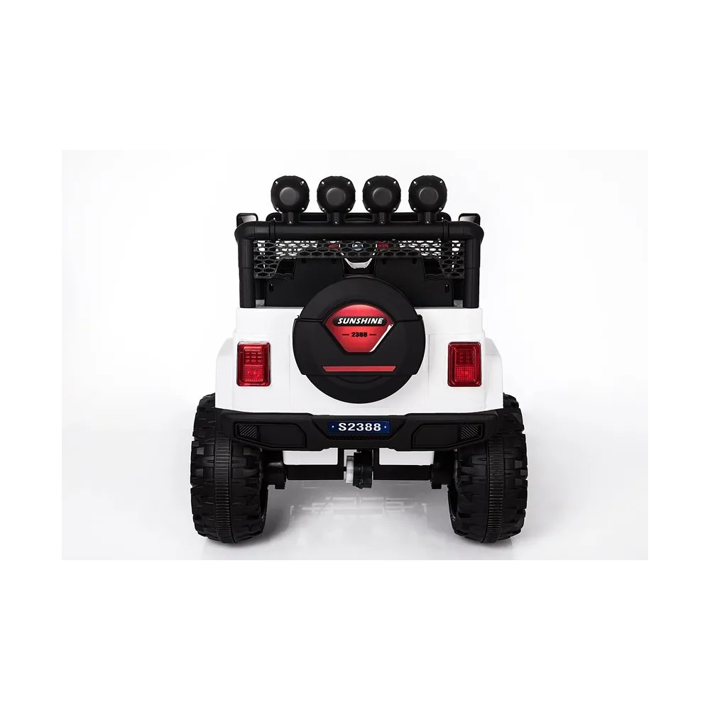 Realistyczny pojazd elektryczny Jeep S2388 dla dzieci w kolorze białym