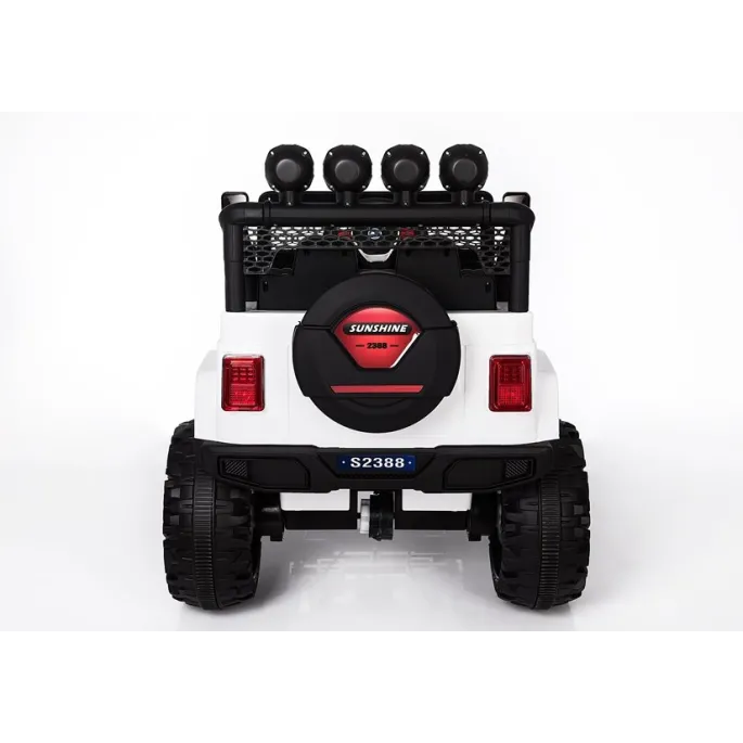 Realistyczny pojazd elektryczny Jeep S2388 dla dzieci w kolorze białym