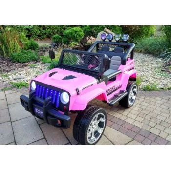 Auto na Akumulator S2388 Jeep Różowy 4x45W