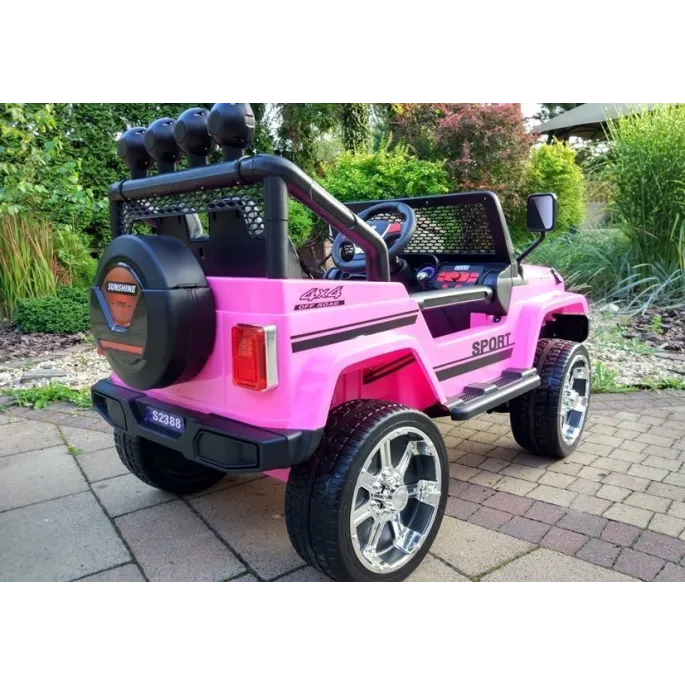 Auto na Akumulator S2388 Jeep Różowy 4x45W