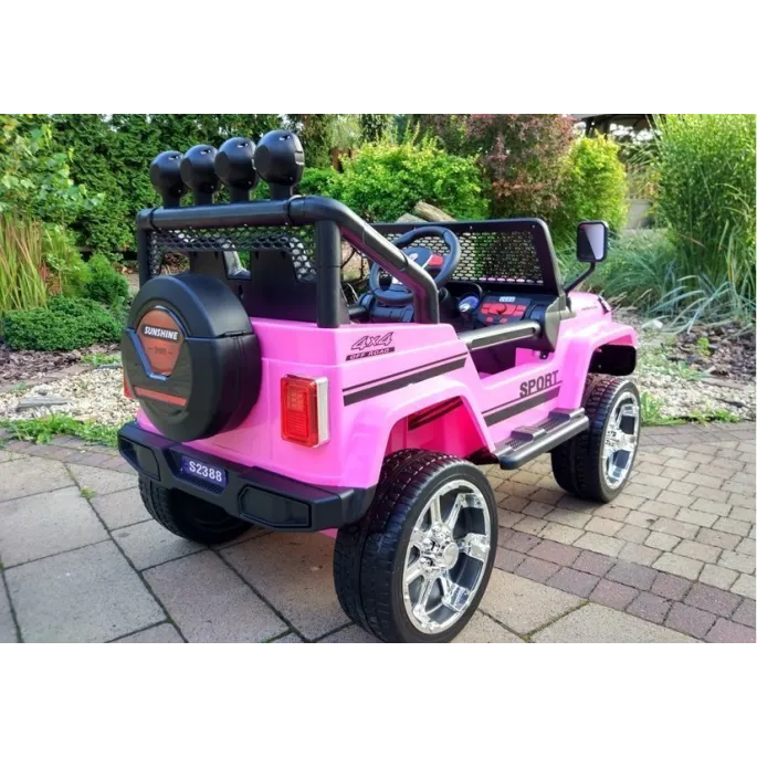 Auto na Akumulator S2388 Jeep Różowy 4x45W