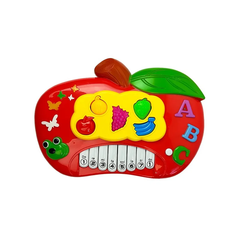 Dziecięce pianinko z kolorowymi klawiszami i funkcją połączenia z telefonem