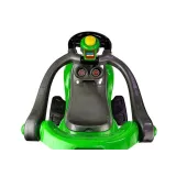 zielony jeździk 3w1 mega car z wygodną, wysoką rączką do prowadzenia