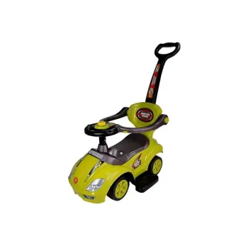 Sportowy design żółtego jeździka Mega Car dla dzieci