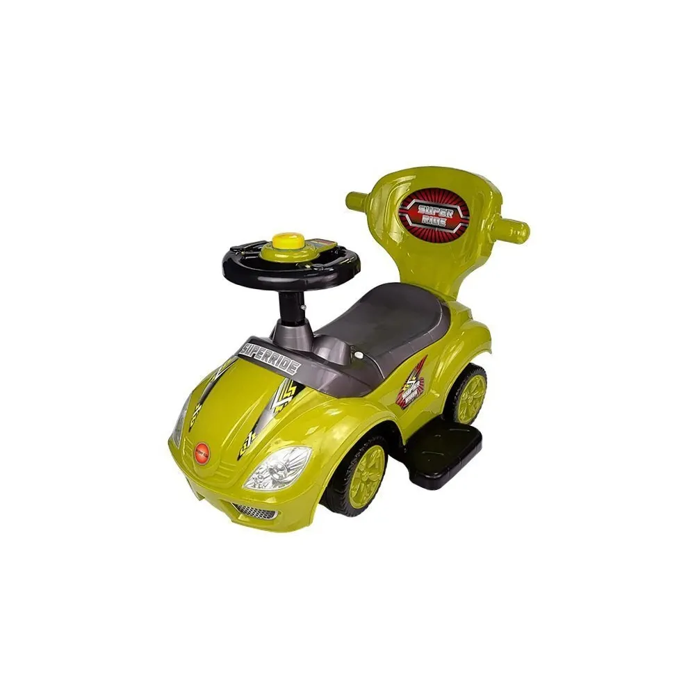 Praktyczny widok jeździka Mega Car z każdej strony