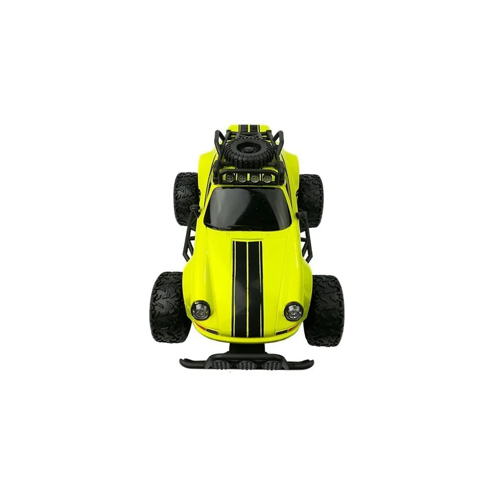 Auto rc Beetle Zielone w dynamicznym ruchu
