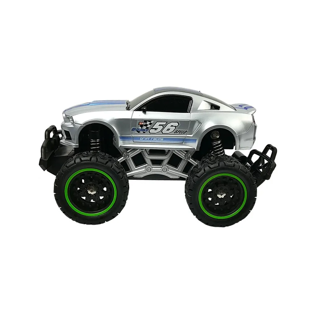 Pakiet: srebrny samochód R/C z pilotem 2.4 GHz dla najmłodszych