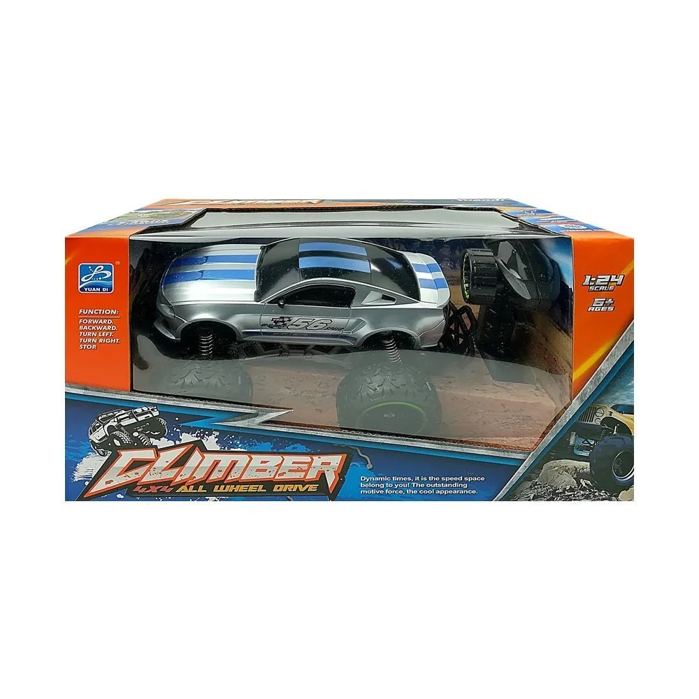 Realistyczne auto RC 1:24 z gumowymi oponami do zabawy na dworze