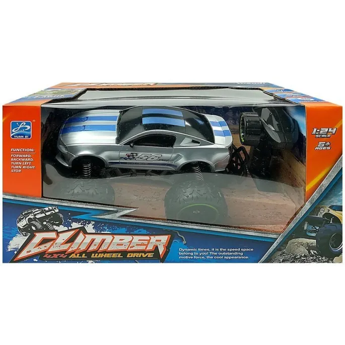 Realistyczne auto RC 1:24 z gumowymi oponami do zabawy na dworze
