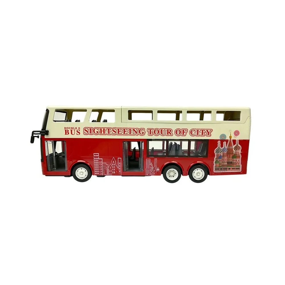 Kolorowy autobus na akumulatorek z ładowarką USB, idealna zabawka