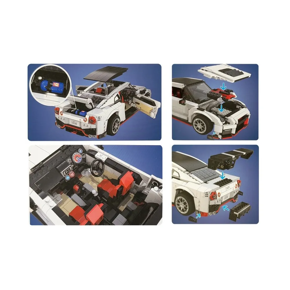 Złożony biały samochód sportowy prezentujący nowoczesny design