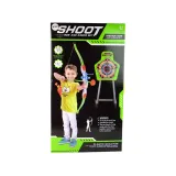 Zabawka rozwijająca koordynację i celność - łuk, tarcza i strzały z przyssawkami