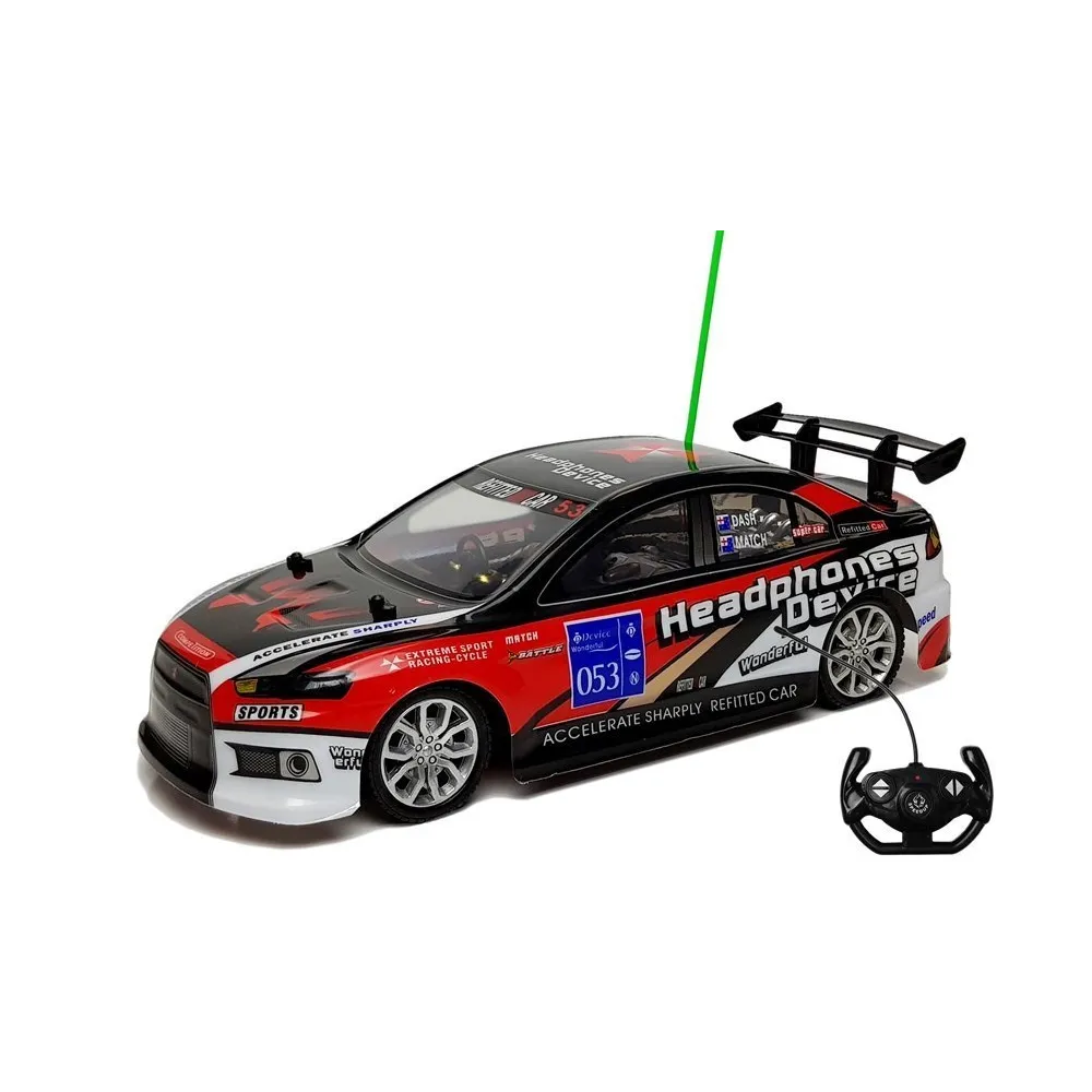 Auto R/C w skali 1:14 dla dzieci w efektownym czerwonym kolorze