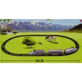 Kompletny zestaw kolejki dla dzieci na baterie z łatwym łączeniem torów