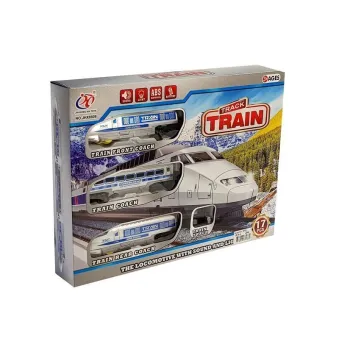 Pociąg zabawka na prezent z realistycznymi światłami i dźwiękiem