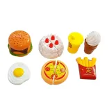 Elementy zestawu do krojenia połączone na rzep, łatwe w użyciu