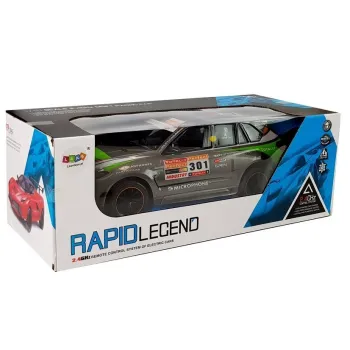 Model auta wyścigowego RC 1:10 z efektami świetlnymi i gumowymi oponami