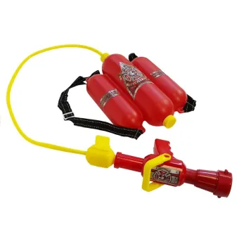 Zestaw Strażacki na Baterie Kask Gaśnica Akcesoria Czerwony