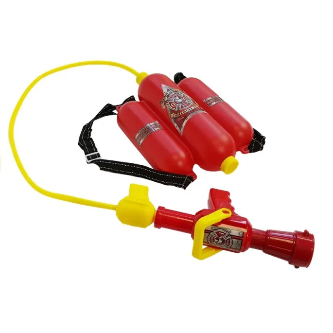 Zestaw Strażacki na Baterie Kask Gaśnica Akcesoria Czerwony