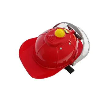 Zestaw Strażacki na Baterie Kask Gaśnica Akcesoria Czerwony