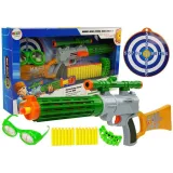 Szary karabin na piankowe naboje z tarczą dla dzieci
