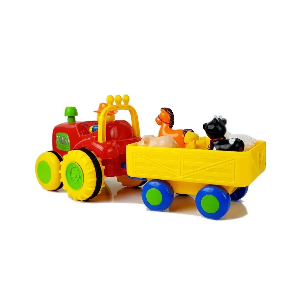Interaktywny traktor z dźwiękiem i zwierzętami dla najmłodszych