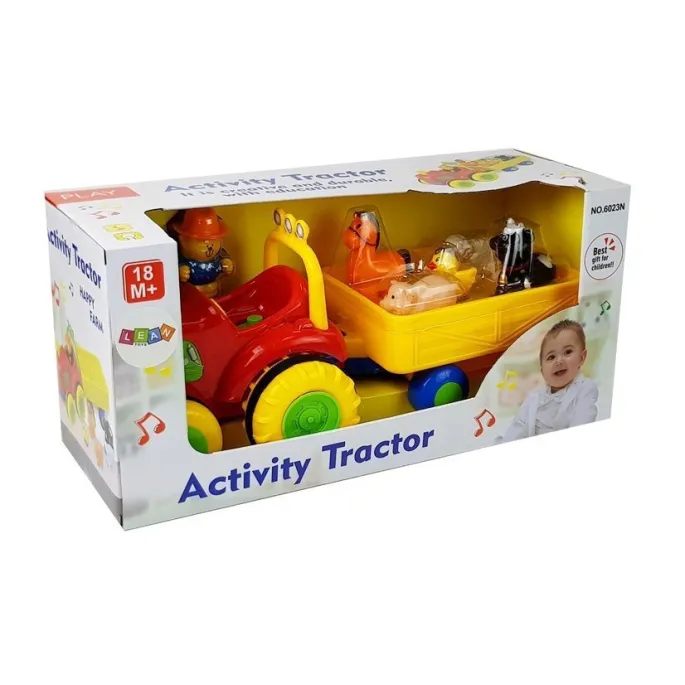 Farma dla dzieci: traktor z realistycznymi efektami dźwiękowymi i zwierzątkami