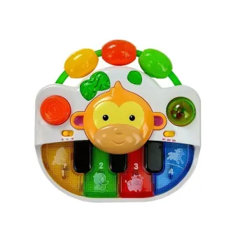 Detale pianinka edukacyjnego: klawisze i kolorowe elementy