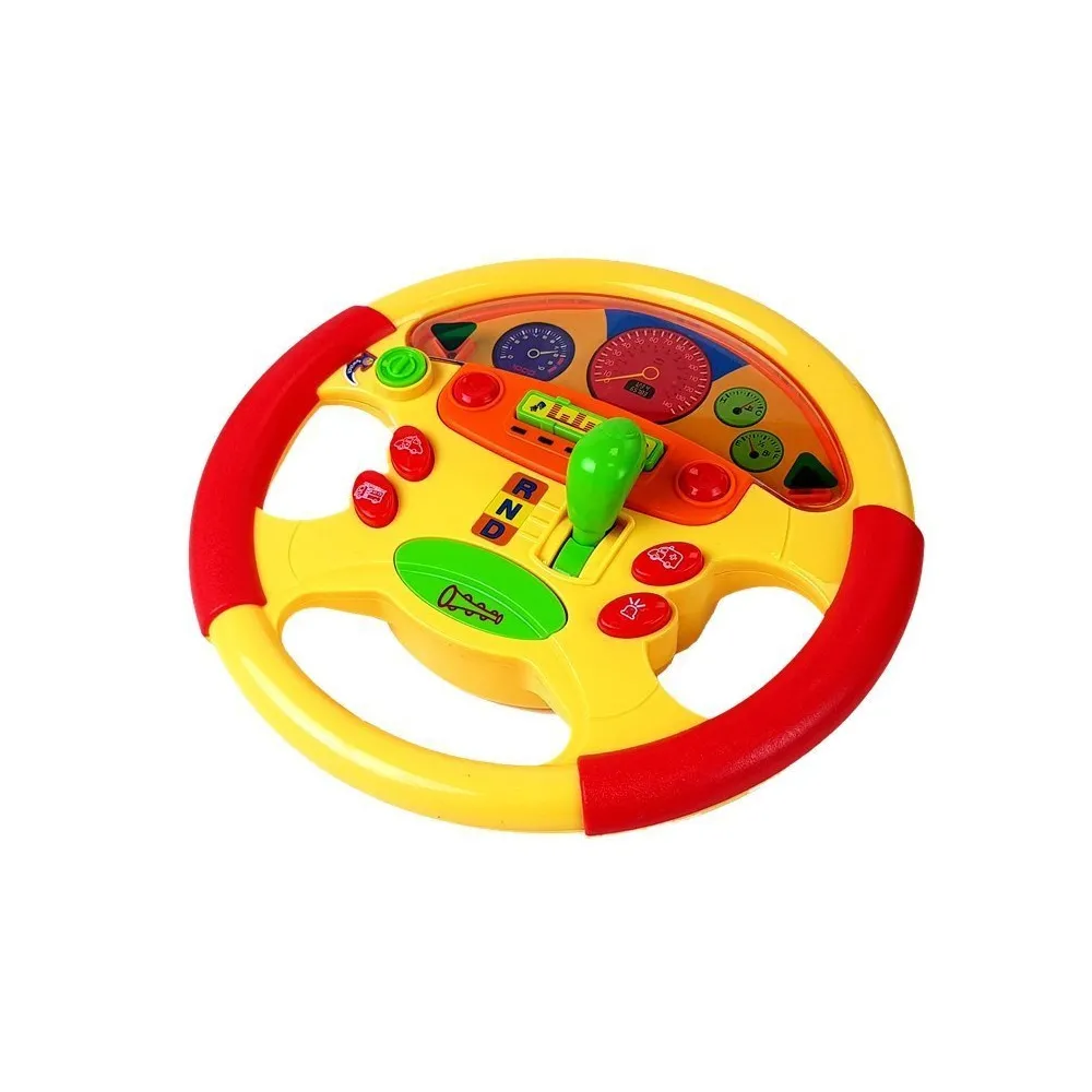 Interaktywna kierownica dla dziecka z efektami dźwiękowymi i świetlnymi