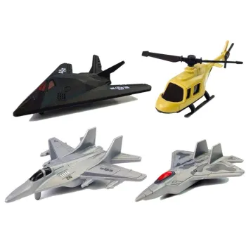 Kompletny zestaw armijny z żołnierzykami i pojazdami