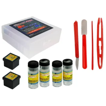 Walizka naukowca z mikroskopem i szkiełkami, idealna dla dzieci