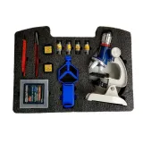 Mikroskop dziecięcy z powiększeniem 100x 400x 1200x w praktycznym opakowaniu