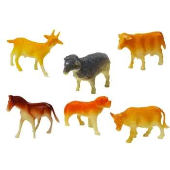 Realistyczne traktory z przyczepami oraz zwierzątka do zabawy