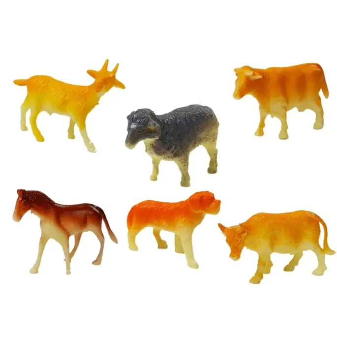 Realistyczne traktory z przyczepami oraz zwierzątka do zabawy