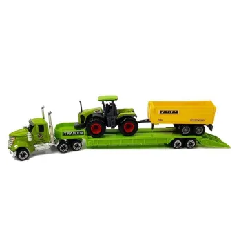 Tir z naczepą oraz minizwierzątka do kreatywnej zabawy