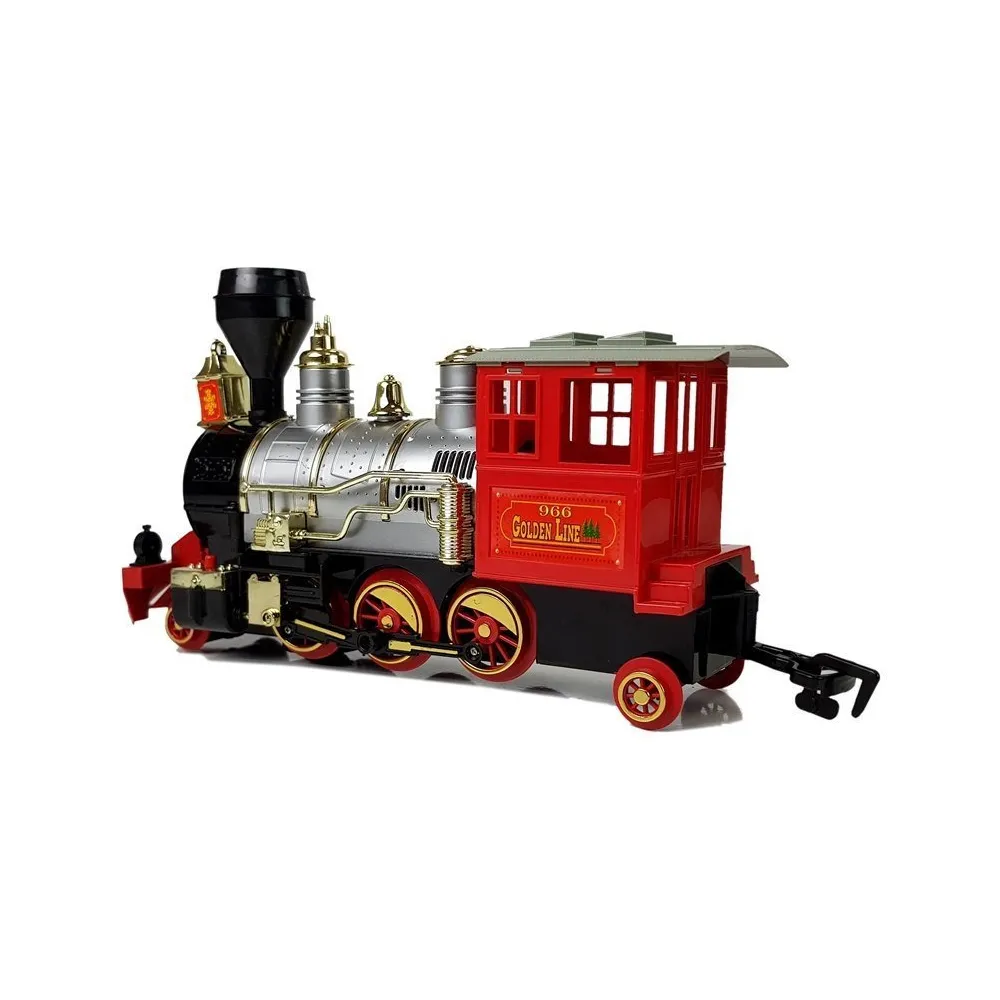 Kolejka dla dzieci z ruchomymi kołami i tłokami