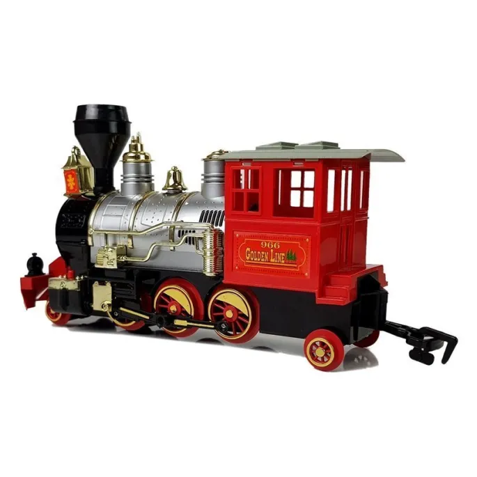 Kolejka dla dzieci z ruchomymi kołami i tłokami