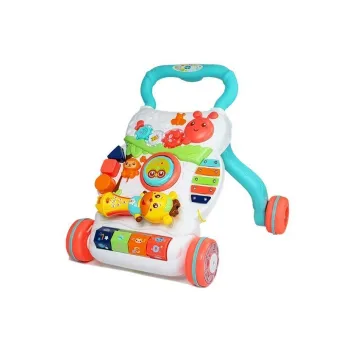 Zbliżenie na interaktywne funkcje mikrofonu w pchaczu niemowlęcym