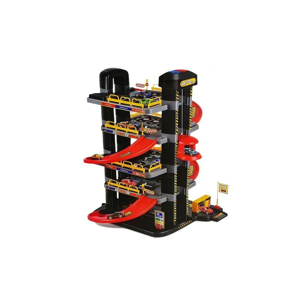 Winda w garażu 5-poziomowym do zabawy samochodzikami