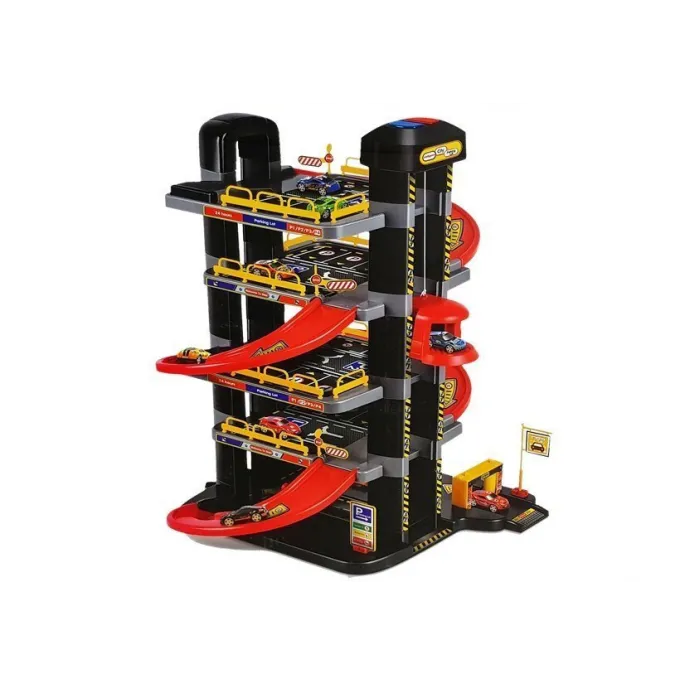 Winda w garażu 5-poziomowym do zabawy samochodzikami
