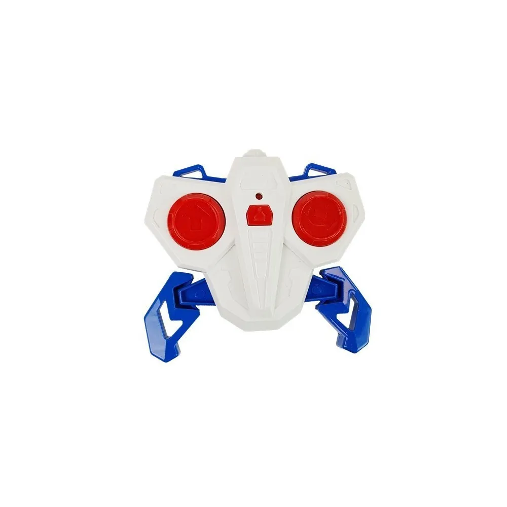 Zbliżenie na detale białego motocykla R/C 2.4G z podświetleniem LED