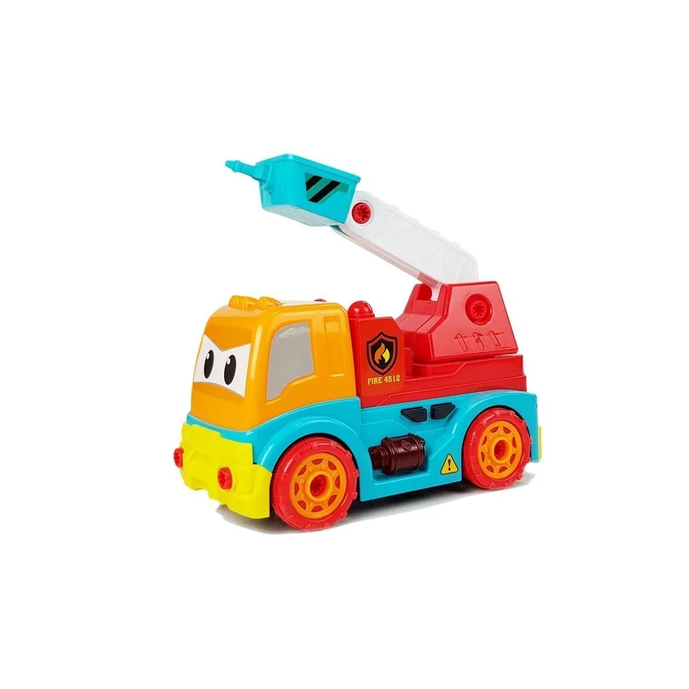 Interaktywna zabawka straż pożarna z ruchomą dźwignią i koszykiem