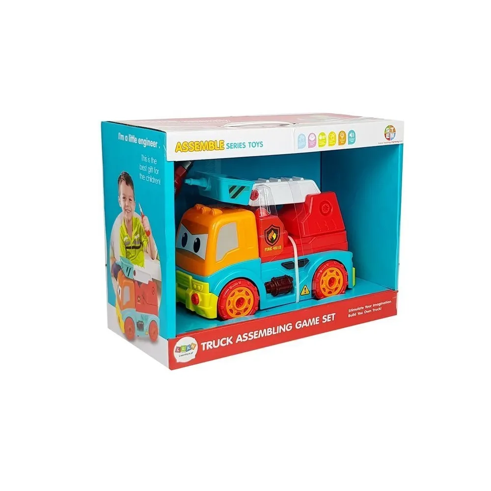 Pojazd strażacki dla dzieci z realistycznymi efektami świetlnymi i dźwiękowymi