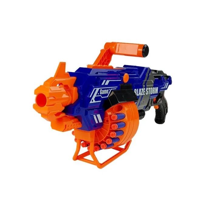 Karabin zabawkowy z piankowymi nabojami i wygodną rączką dla dzieci