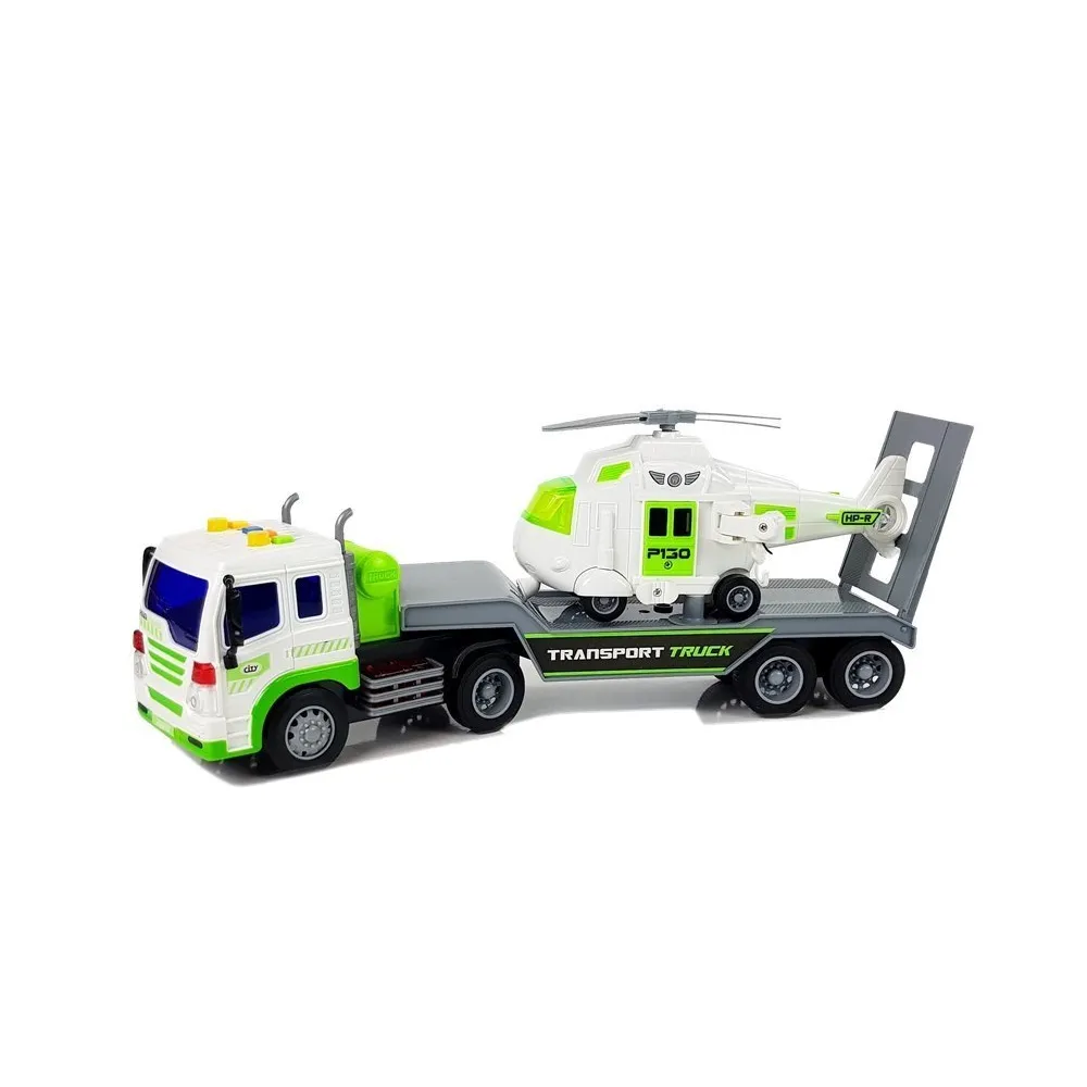 Helikopter na transporterze do kreatywnej zabawy dla dzieci powyżej 3 lat