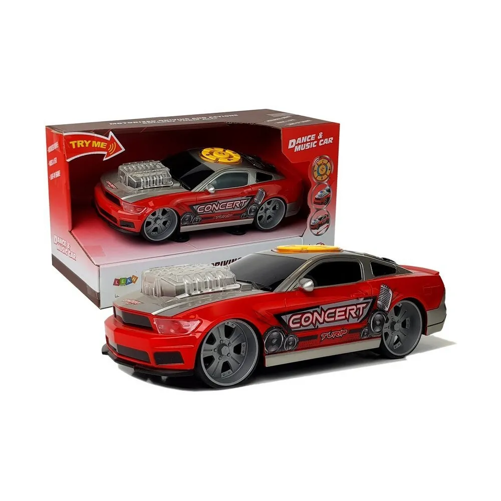 Auto DJ z panelem i głośnikami – zabawka dla dzieci w sportowym stylu