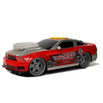 Auto DJ z efektami świetlnymi na masce i dynamicznym designem