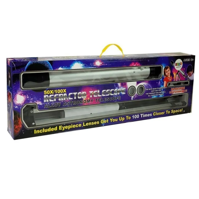 Zestaw teleskop dla dzieci z akcesoriami na statywie