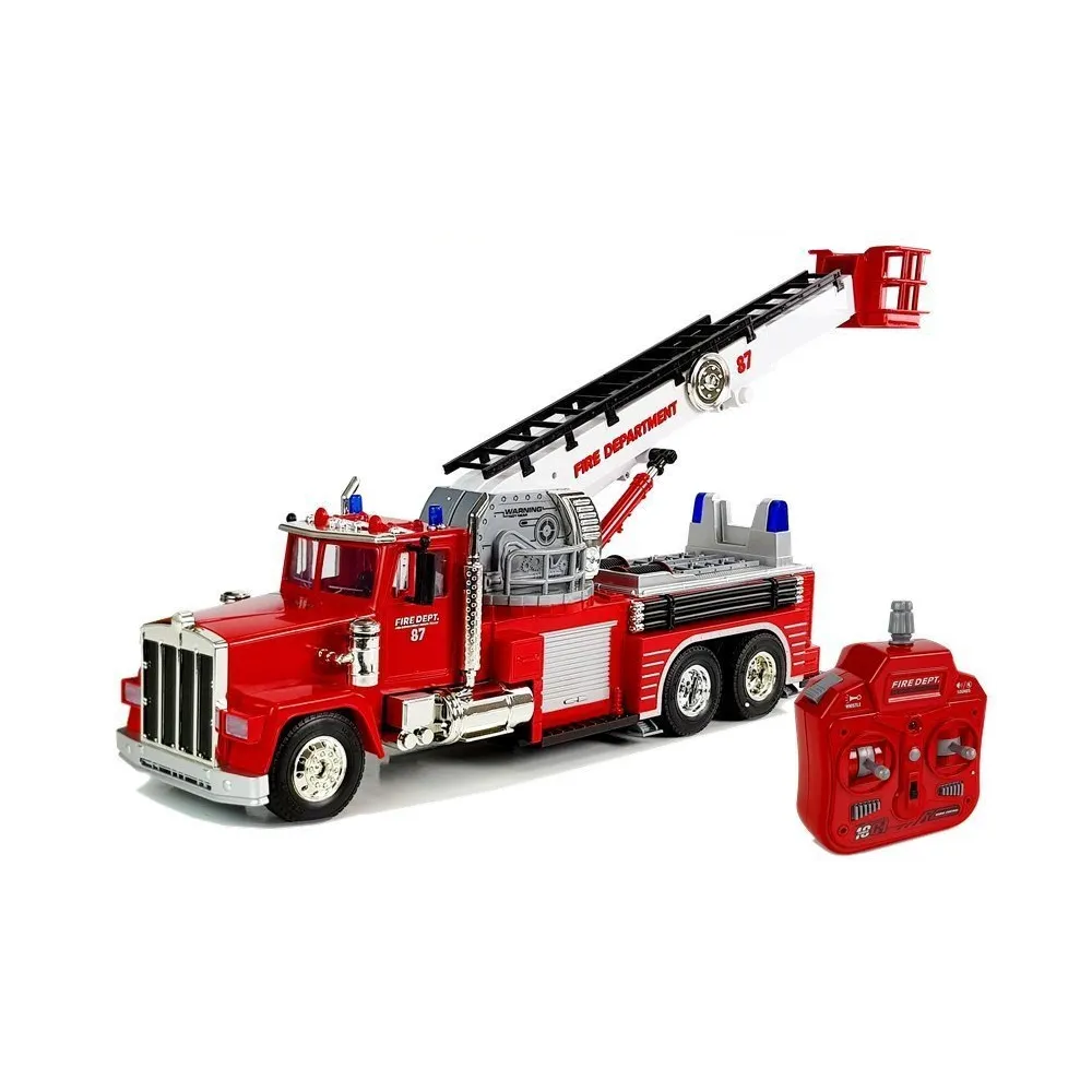 Detal wozu strażackiego R/C 60 cm z realistycznymi światłami LED